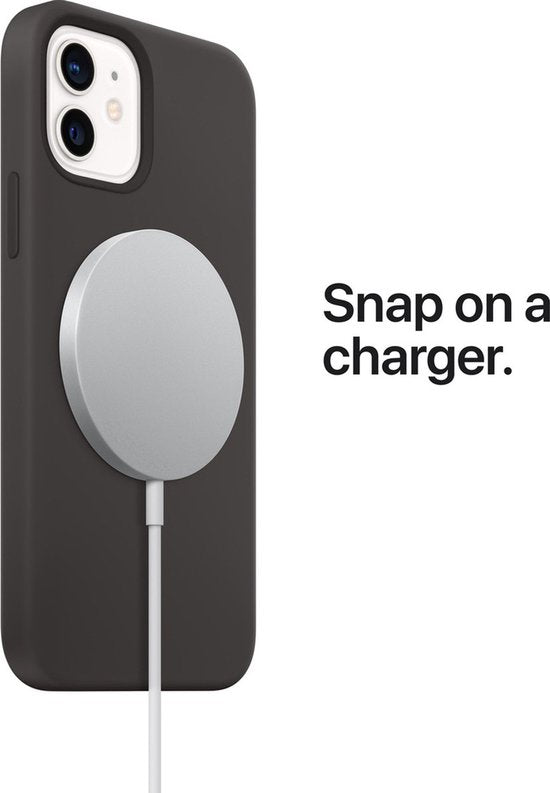 Apple iPhone 16 Pro hoesje - siliconen MagSafe backcover - Zwart