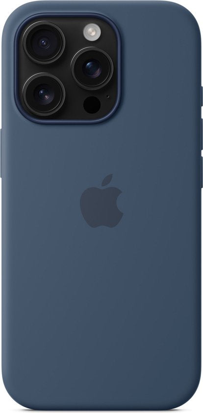 Apple iPhone 16 Pro hoesje - siliconen backcover - MagSafe - Denim