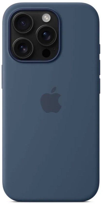 Apple iPhone 16 Pro hoesje - siliconen backcover - MagSafe - Denim