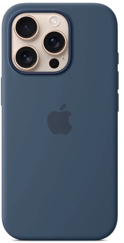 Apple iPhone 16 Pro hoesje - siliconen backcover - MagSafe - Denim