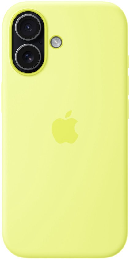 Siliconen hoesje geschikt voor iPhone 17 - MagSafe - Neon yellow