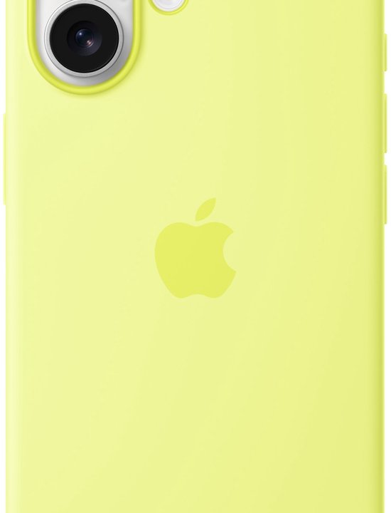 Siliconen hoesje geschikt voor iPhone 17 - MagSafe - Neon yellow
