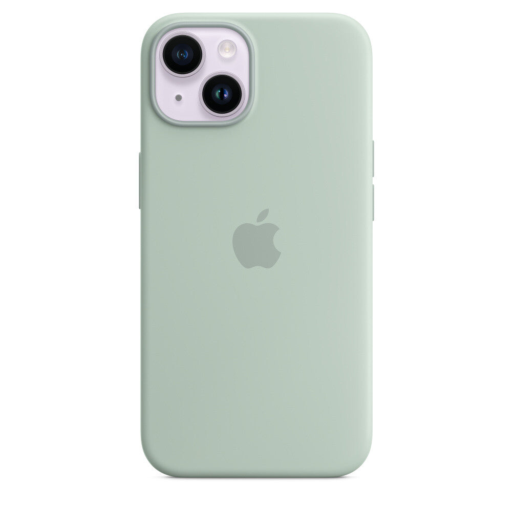 Apple iPhone 14 Silicone Case met MagSafe - Agavegroen