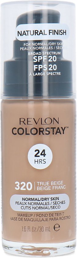 Revlon ColorStay foundation - met pomp voor normale/droge huid - 320 True Beige