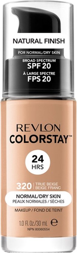 Revlon ColorStay foundation - met pomp voor normale/droge huid - 320 True Beige