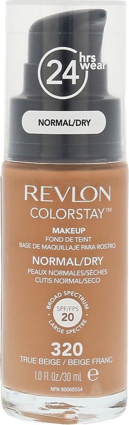 Revlon ColorStay foundation - met pomp voor normale/droge huid - 320 True Beige