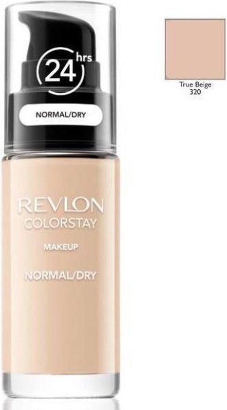 Revlon ColorStay foundation - met pomp voor normale/droge huid - 320 True Beige