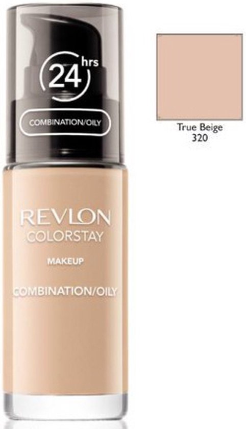 Revlon Colorstay foundation met pomp - vette huid - 320 True Beige