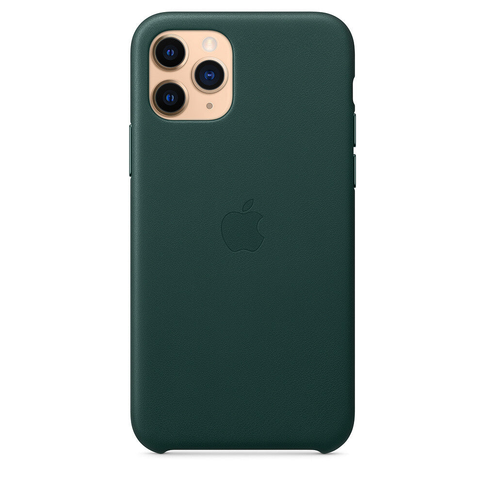 Apple iPhone 11 Pro Leather Case - Bosgroen