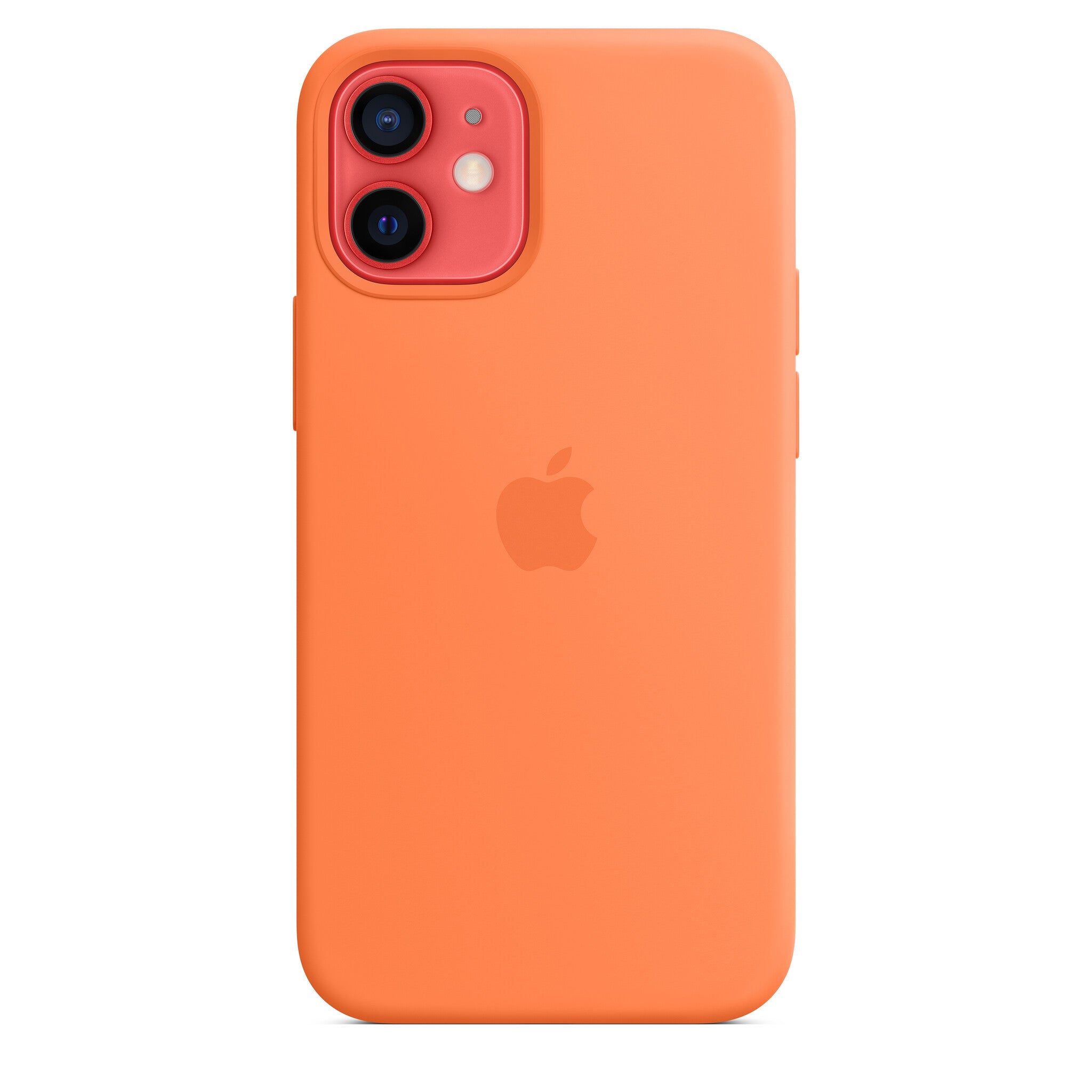 Apple iPhone 12 Mini Silicone Case met MagSafe - Kumquat