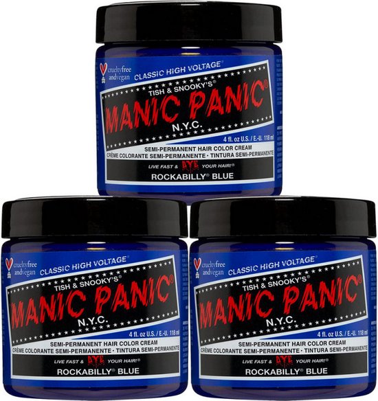 Manic Panic haarverf - semi-permanent - Classic - Rockabilly Blue