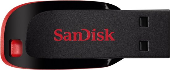 Sandisk Cruzer Blade USB stick - 16GB USB 2.0 - Zwart