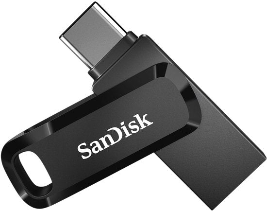 SanDisk Ultra Dual Drive Go USB-stick - 64 GB USB 3.2/USB-C - Zwart