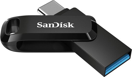 SanDisk Ultra Dual Drive Go USB-stick - 64 GB USB 3.2/USB-C - Zwart