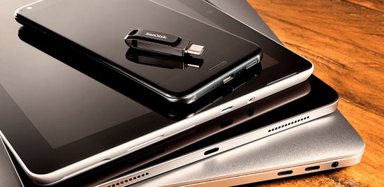 SanDisk Ultra Dual Drive Go USB-stick - 64 GB USB 3.2/USB-C - Zwart