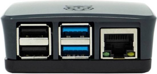 Raspberry Pi 4 behuizing - officieel - Zwart-grijs