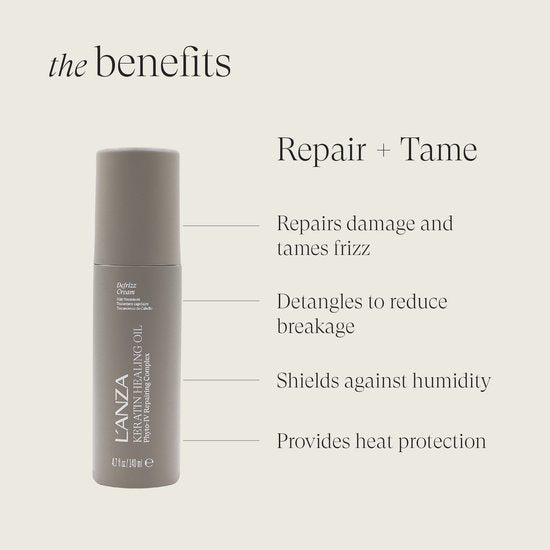 L'ANZA Keratin Healing Oil defrizz crème - 140 ml
