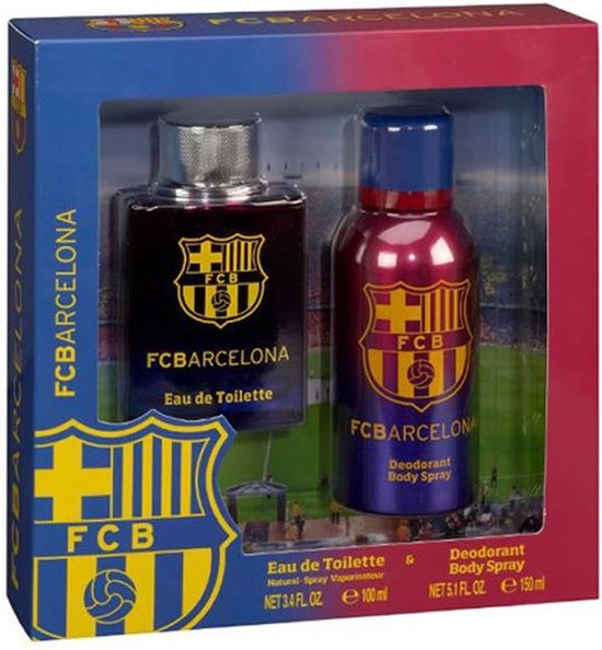 FC Barcelona geschenkset - eau de toilette 100 ml - deospray 150 ml