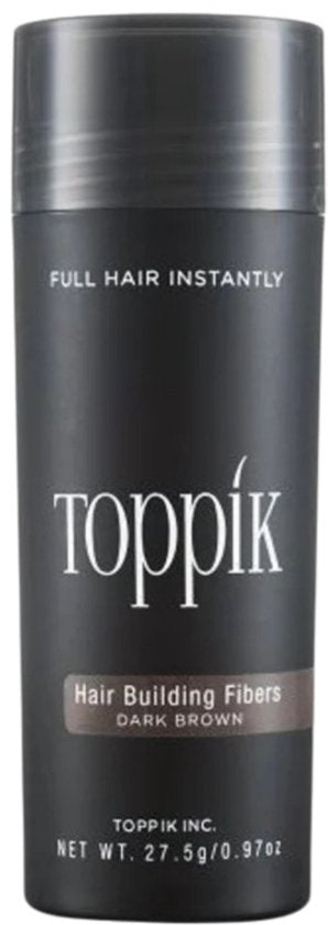 Toppik hair fibres - Hair Building Fibers - 27.5 gram - Dark Brown