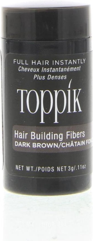 Toppik hair fibres - Hair Building Fibers - 27.5 gram - Dark Brown