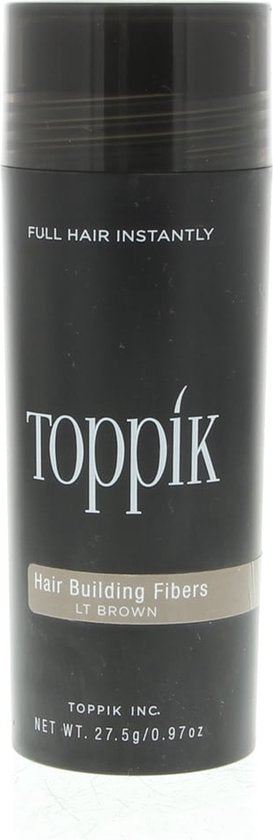 Toppik Hair Building Fibers haarverdikker - 27,5 gram - Lichtbruin