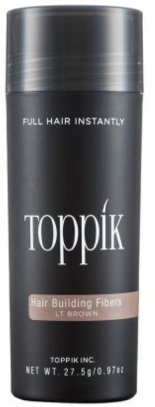 Toppik Hair Building Fibers haarverdikker - 27,5 gram - Lichtbruin