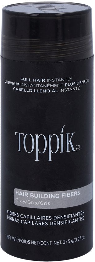 Toppik Hair Building Fibers hair thickener - 27.5 grams - Grey