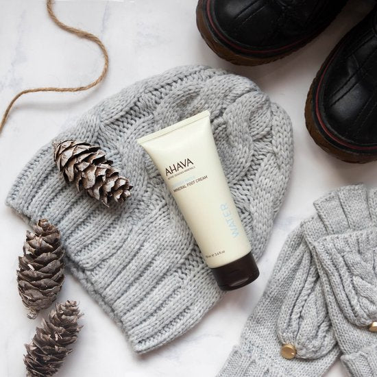 AHAVA mineraal voetcrème - hydraterend & voedend voor droge voeten - vegan - 100 ml