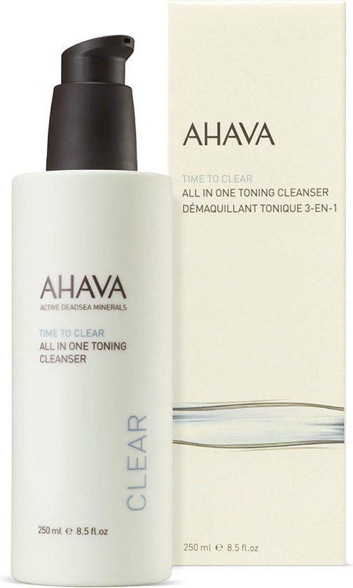 AHAVA reinigende lotion - verwijdert make-up en oogmake-up - vegan - alcohol- en parabenenvrij - 250 ml