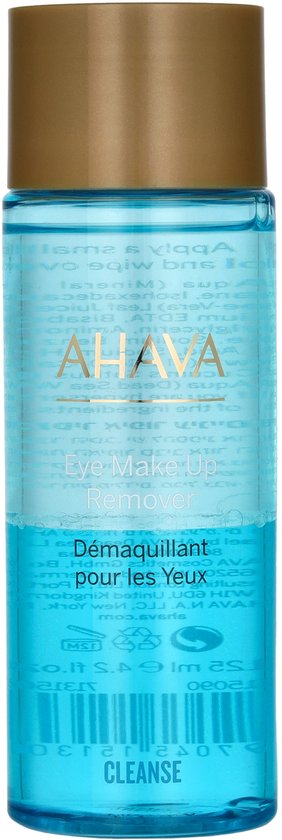 Ahava oogmake-up remover - verwijdert waterproof make-up - voor gevoelige huid en lensdragers - 125 ml