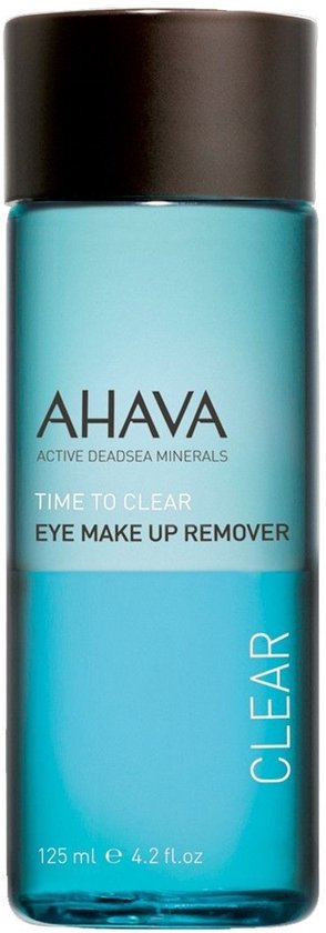 Ahava oogmake-up remover - verwijdert waterproof make-up - voor gevoelige huid en lensdragers - 125 ml