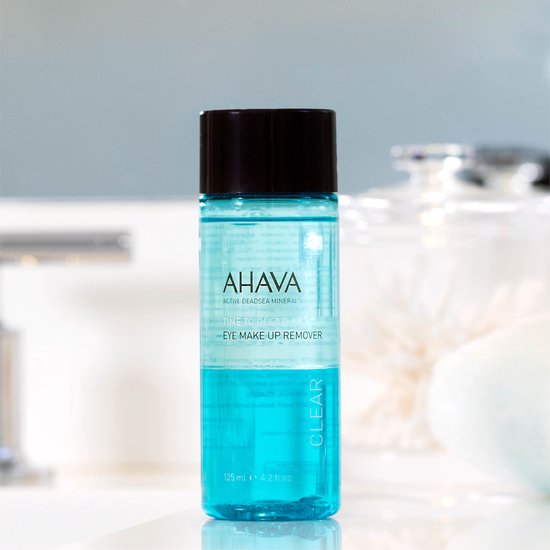 Ahava oogmake-up remover - verwijdert waterproof make-up - voor gevoelige huid en lensdragers - 125 ml