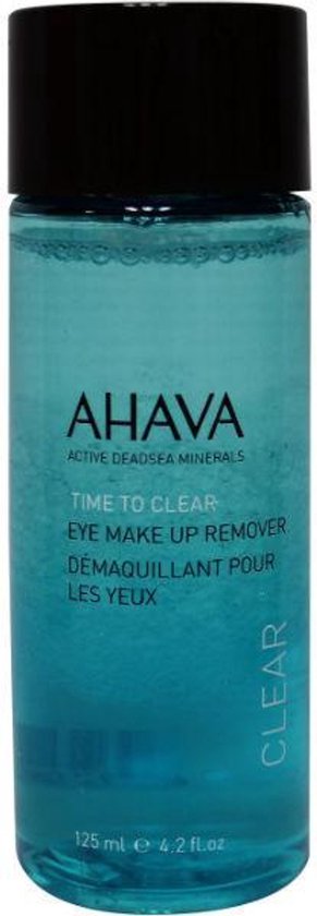 Ahava oogmake-up remover - verwijdert waterproof make-up - voor gevoelige huid en lensdragers - 125 ml