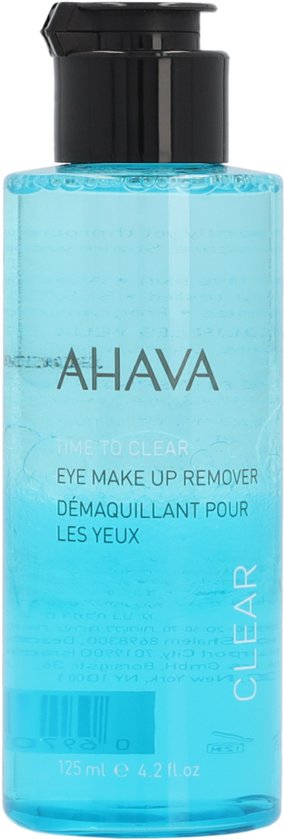 Ahava oogmake-up remover - verwijdert waterproof make-up - voor gevoelige huid en lensdragers - 125 ml