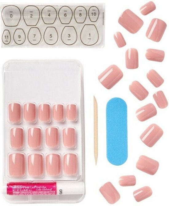 Kiss Gel Fantasy kunstnagels - Ribbons - set van 28