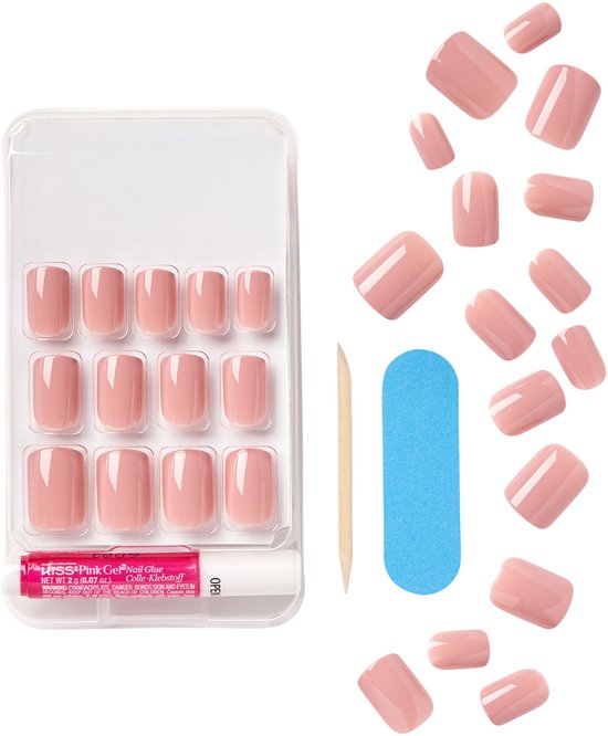 Kiss Gel Fantasy kunstnagels - Ribbons - set van 28