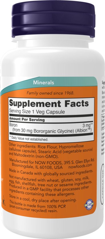 Boron capsules - 3 mg - 100 stuks