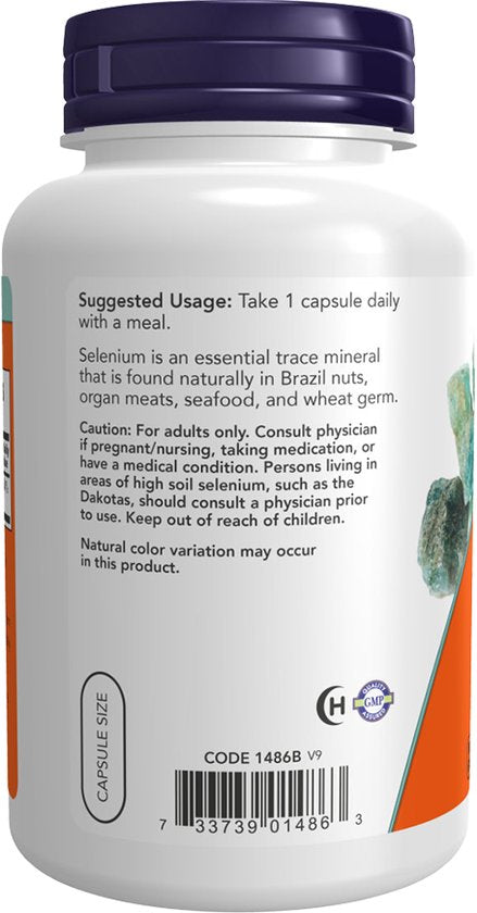 Now selenium capsules - 200 mcg - 90 stuks