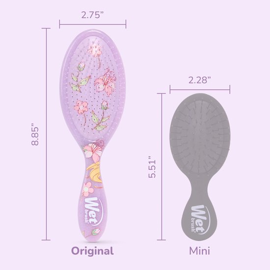 Wet Brush x Disney Princess haarborstel - Original Detangler Rapunzel - anti-klit met IntelliFlex borstelharen - nat & droog haar