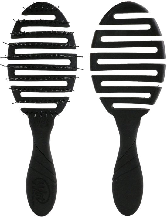 WetBrush Pro Flex Dry haarborstel - flexibel voor nat en droog haar - IntelliFlex borstelharen - Zwart
