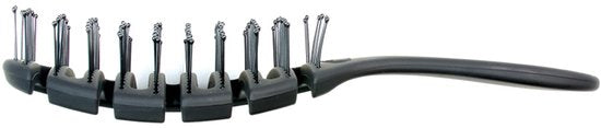 WetBrush Pro Flex Dry haarborstel - flexibel voor nat en droog haar - IntelliFlex borstelharen - Zwart