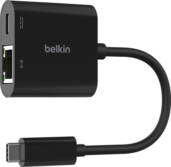 Belkin Connect adapter - USB-C naar ethernet en oplader - 100W 1000 Mbit/s