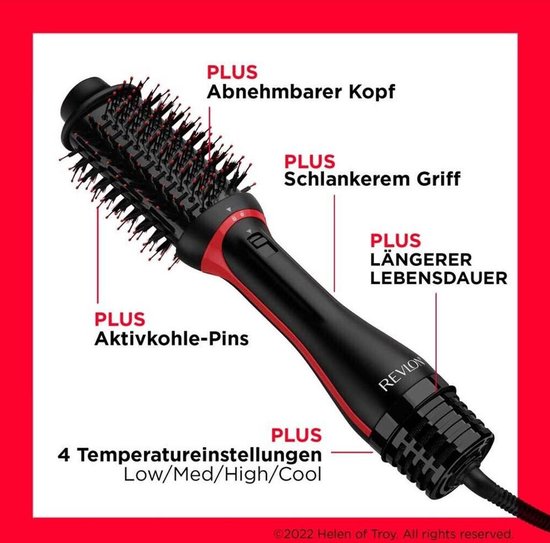 Revlon One-Step Volumizer Plus - 2-in-1 stylingtool - 4 warmtestanden