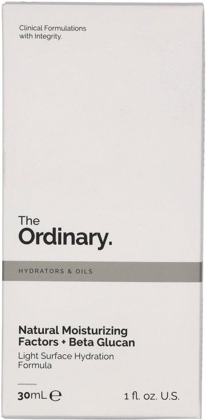 The Ordinary gezichtscrème - Natural Moisturizing Factors + Beta Glucan - 30 ml