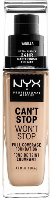 NYX Professional Makeup Can't Stop Won't Stop foundation - volledig dekkend - licht - Vanilla
