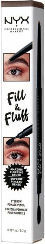 NYX Professional Makeup Fill & Fluff wenkbrauwpotlood - pomade - FFEP04 Chocolate - 0,2 g