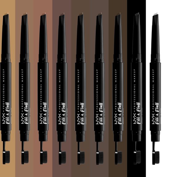 NYX Professional Makeup Fill & Fluff wenkbrauwpotlood - pomade - FFEP04 Chocolate - 0,2 g