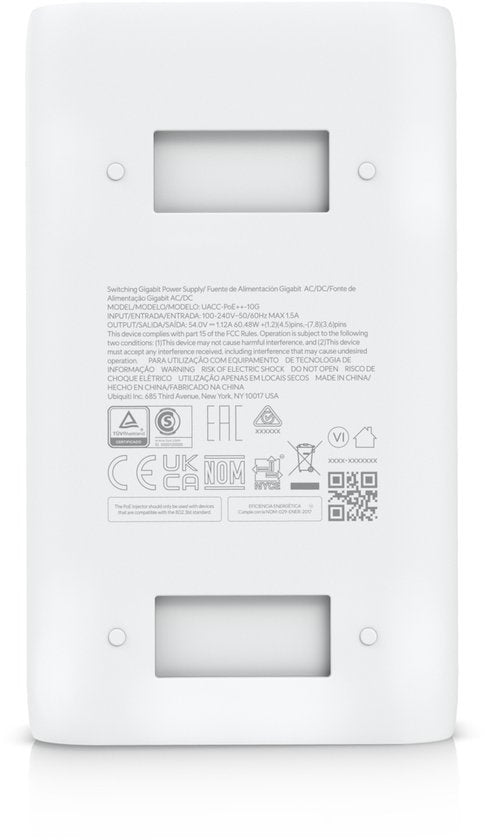 Ubiquiti PoE++ adapter - 10 Gigabit Ethernet 54V