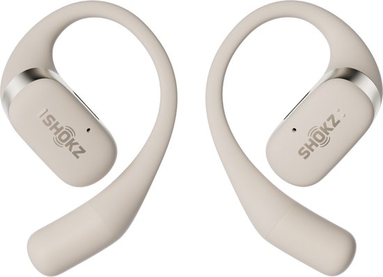 Shokz OpenFit sportkoptelefoon - open-ear - Beige
