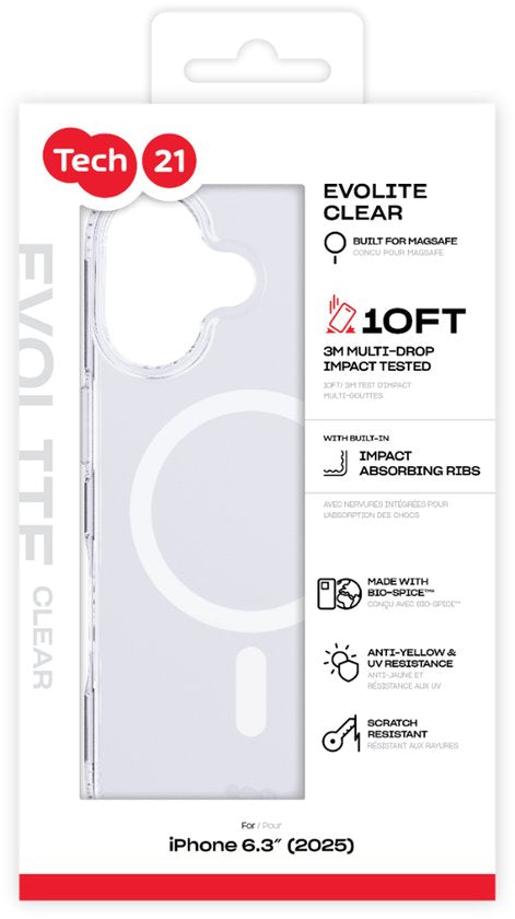 Tech21 Apple iPhone 17 hoesje - EvoLite MagSafe - Transparant